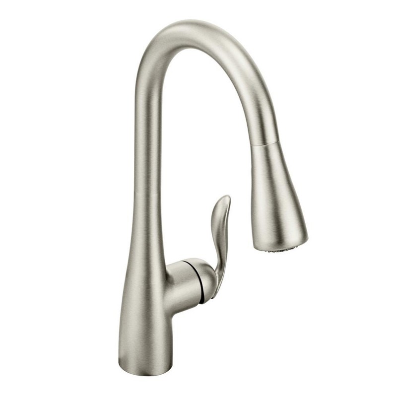 Moen 7594SRS Arbor spot resist stainless one-handle high arc pulldown kitchen faucet